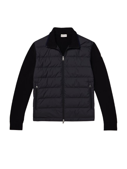 Cardigan Moncler Logo Blanc