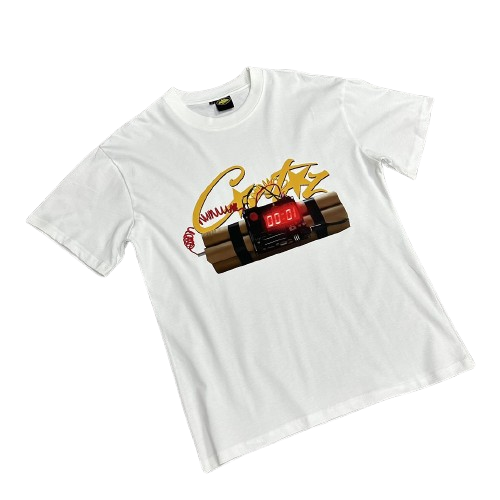 T-shirt Corteiz Blanc/Orange